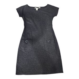 Vintage Chic Gray Cap Sleeve Mini Dress by Max Studio Size M